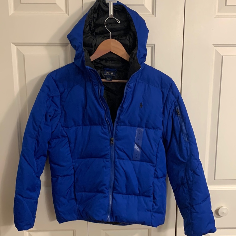 Blue Ralph Lauren Puffer jacket for boys